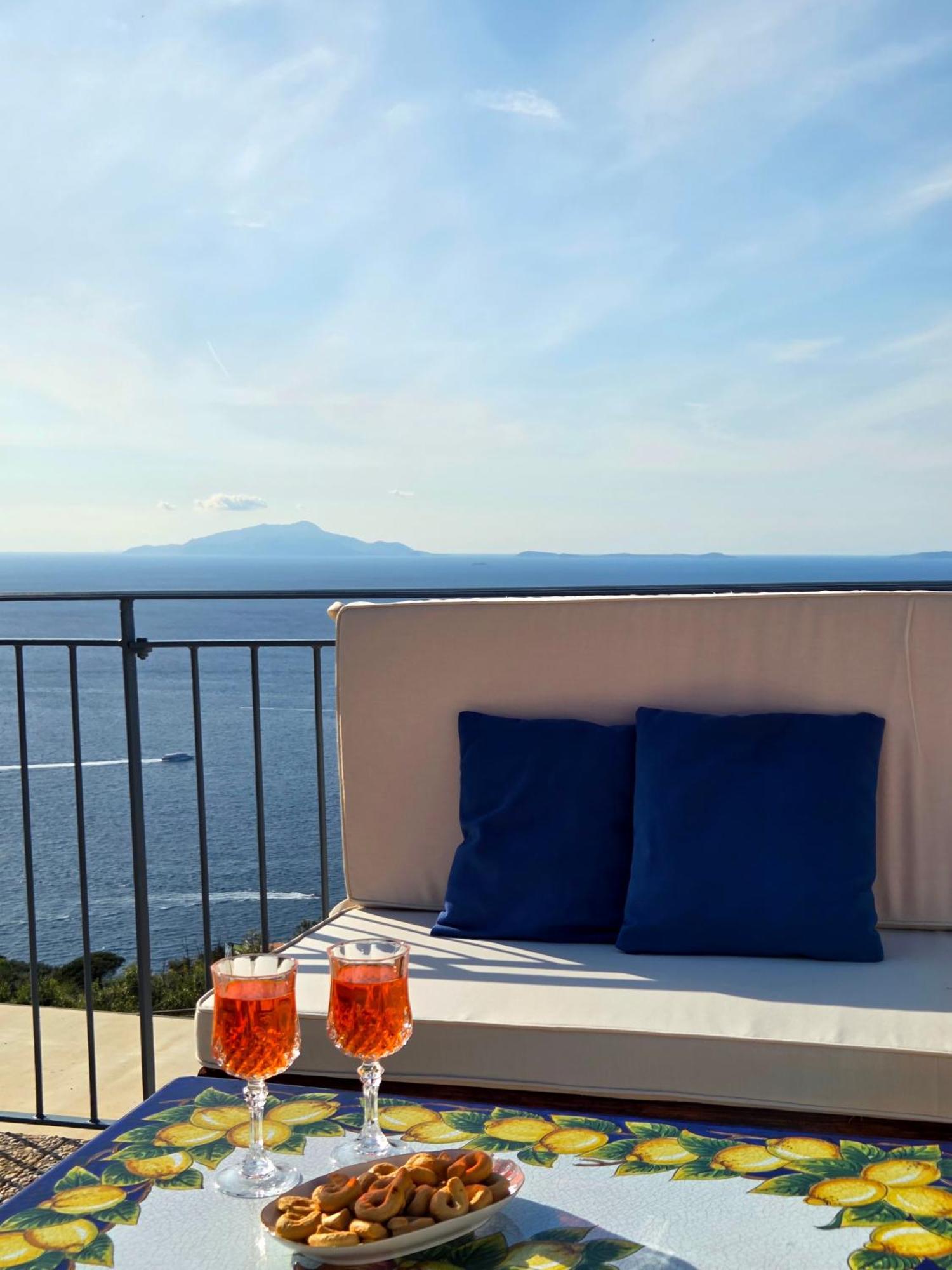 Sun & Relax, Relaxing Location With Seaview Villa Massa Lubrense Ngoại thất bức ảnh
