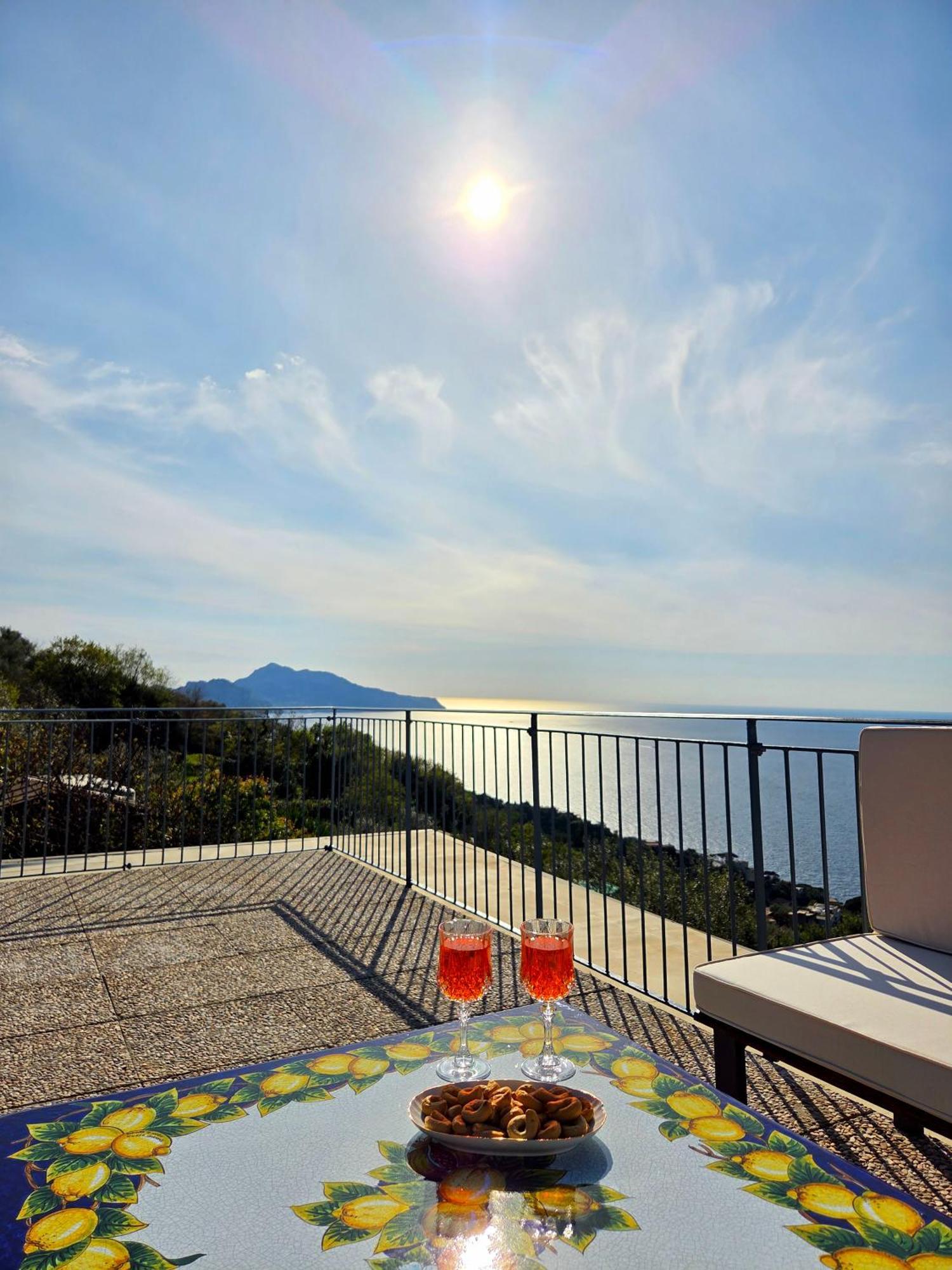 Sun & Relax, Relaxing Location With Seaview Villa Massa Lubrense Ngoại thất bức ảnh
